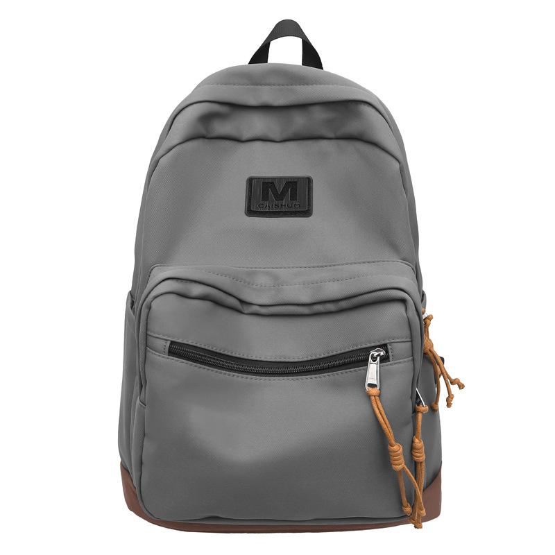 New Backpack for Men's Simple Large Capacity Travel Backpack for Women Casual Japanese Junior High School Students High School Students School Bag