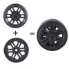 8Pcs Luggage Replacement Wheels 60mm Double Luggage Wheels Rubber Suitcase Wheels Repair Kits Easy Installation