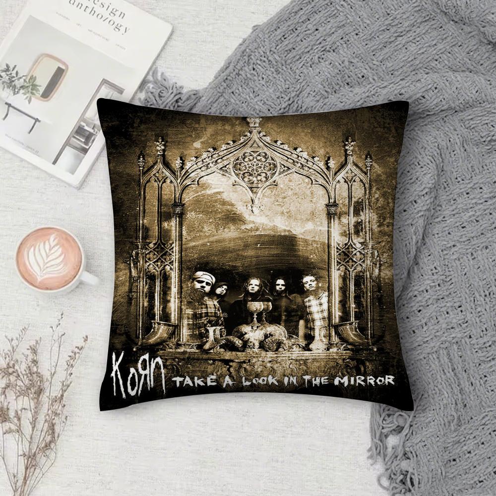 

Band Singer K-Korn Follow the Leader Pillow Case Cover Square Sofa with for pattern comfortable cushionsuitable of room 12x12Inch