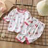 Set Pigiama Bambino Cotone Pigiama Bambino Manica Lunga Pigiama Bambino Indumenti da Notte Pigiama Bambini Cartone Animato Abbigliamento per la Casa