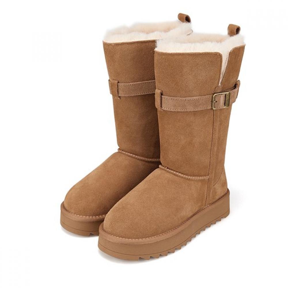 Barbara 3cm Women S Leather Buckle bootS Bbi881cm 255mm