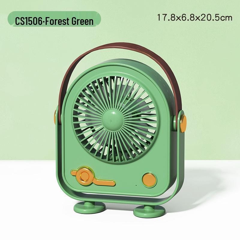 

Rechargeable Portable Retro Fan: Handheld & Standing for Home, Office, or Outdoors 17.8x6.2x20.5 cm