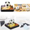 3Dcalendar 2025-paper Sculpture-tabletop Decorations (soccer)-calendar (white, 8.7 X 8.7 X 6 Cm)