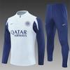 Maglia a maniche corte Juventus Adulti Bambini Pre-partita Sportiva Autunno Inverno Mezza zip Maglia da allenamento Set maglia da calcio Inter