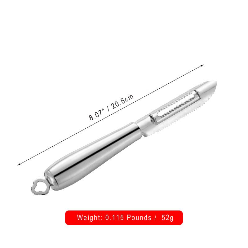 

Современная минималистичная многофункциональная овощечистка из нержавеющей стали для фруктов, яблок, картофеля - незаменимый кухонный бытовой инструмент Fish Descaler and Peeler серебряный