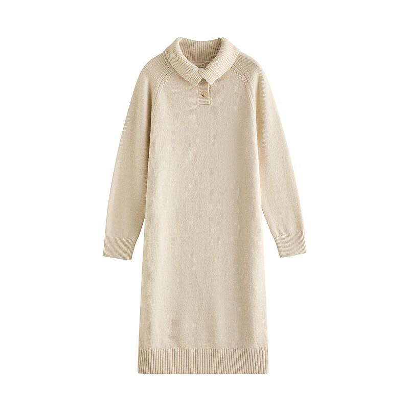 INMAN Women's High-Neck Knit Long Dress