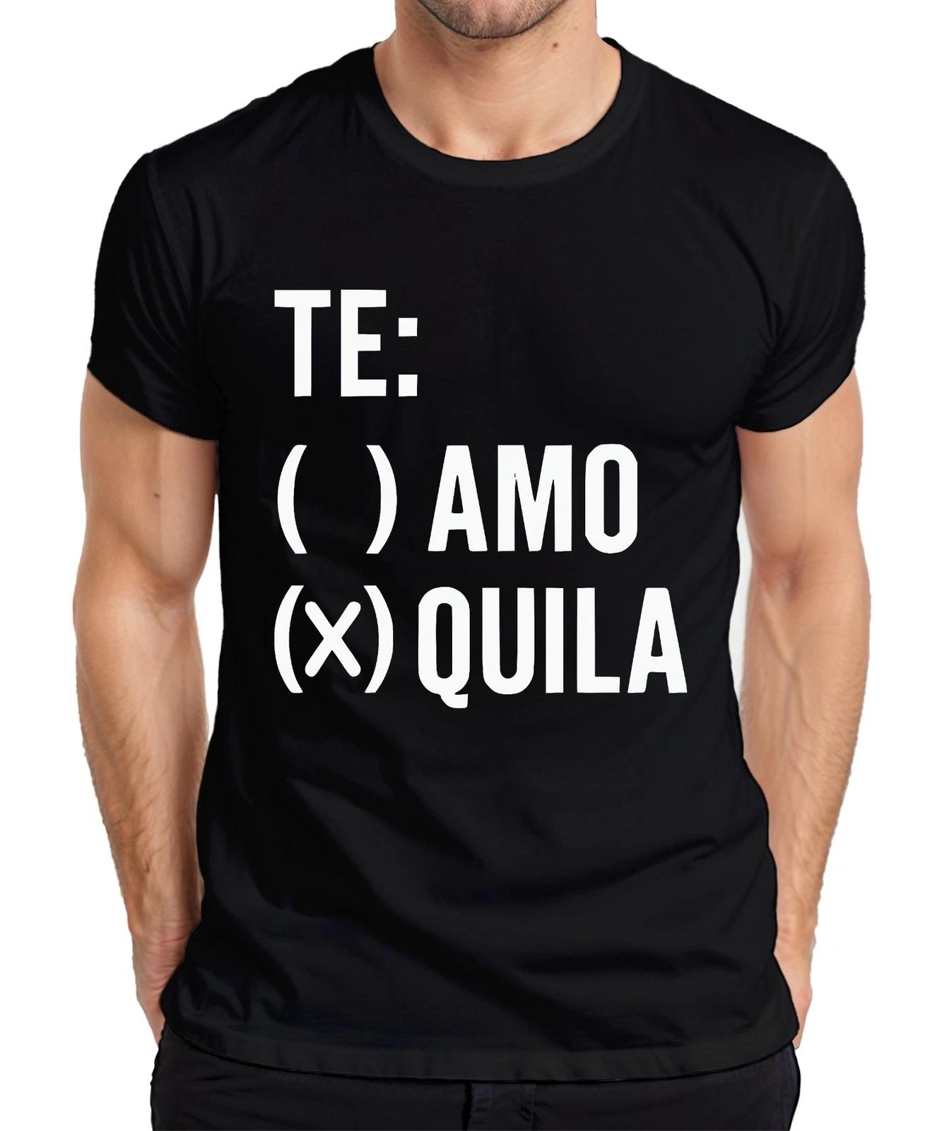 TE: ( ) AMO (X) QUILA lustiger Spruch Tequila Party JGA Humor Herren T-Shirt M