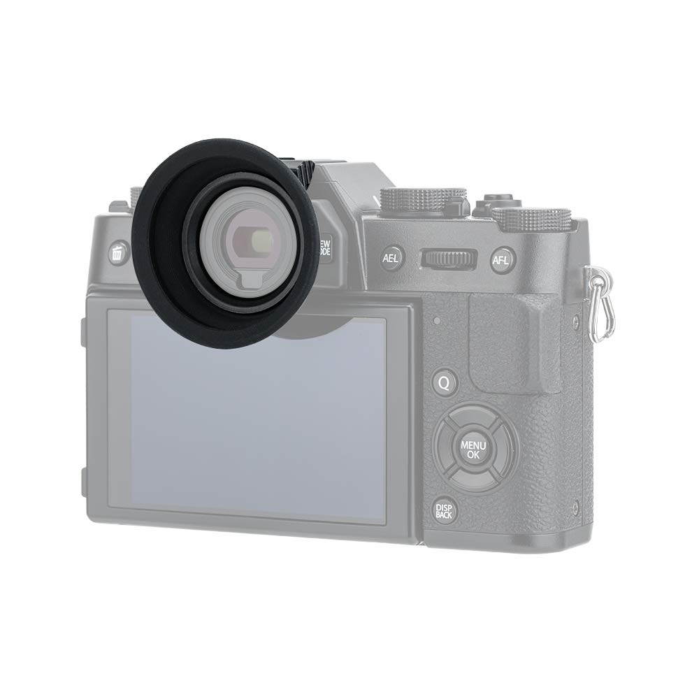Kiwifotos Large Soft Silicone Camera Eyecup Eyepiece for Fuji Hotshot Eyecup Suitable for Glasses Compatible with Fujifilm KE-XT20 X-T30, X-T20,