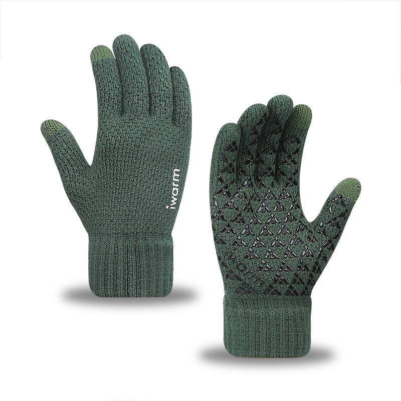 Iwarm liebt Wärme Herren- und Damen-Strickhandschuhe Winter Outdoor Kälteschutz Warme Fleece-Jacquard-Handschuhe Großhandel