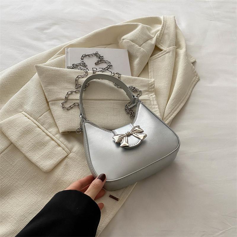 Fashionable Stylish Handheld Underarm Bag With Bow Detail For Women Trendy 2024