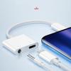 2v1 USB C sluchátkový a nabíjecí adaptér,Typ C na 3,5mm Aux Audio sluchátkový adaptér Dongle