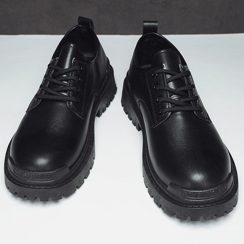 Herrklänningssko PU-läderskor Herrskor Bekväma Lågskurna Lyxiga Brittiska Casual-skor Platåskor Man Formella Skor Storlek