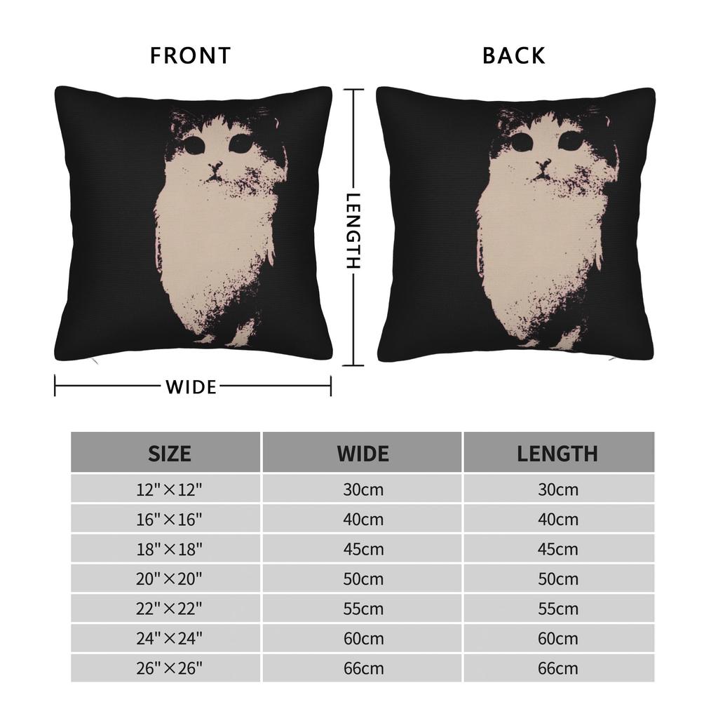 Meowl Cat Funny Owl Meme Pillow Case Kawaii Pillow Cover Soft Pillowcases For Sofa Car Home Decor