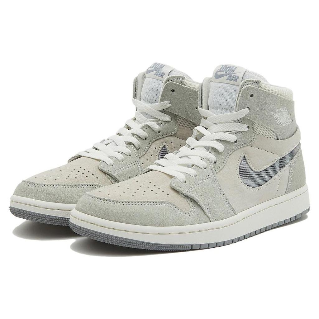 Air Jordan 1 High Zoom Comfort 2 Gris Particule Chaussures Homme Blanc Sommet Argent Clair Voile DV1307-101