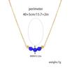 Vintage Necklace Featuring Natural Stone Adjustable Length Necklace Stainless Steel Texture Present for Women and Girl