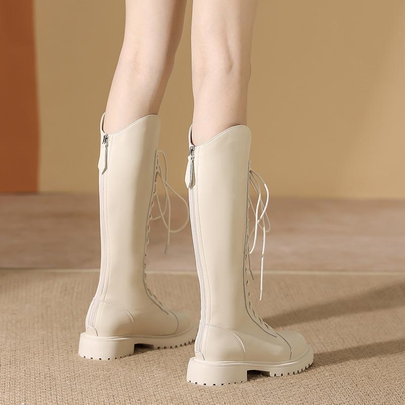 But knee boots women's autumn and winter new temperament high boots versatile knight boots women's thick-soled boots