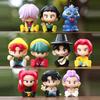 10pcs/Set Kpop Demon Hunters Figure Cute Q Version Toy Cartoon Rumi/Mira/Zoey Action Figure PVC Desktop Model Doll Toy Fans Gift