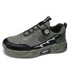 Men's Korean breathable casual sports shoes four season new soft soled Rotating shoelaces outdoor running shoes student sneakers