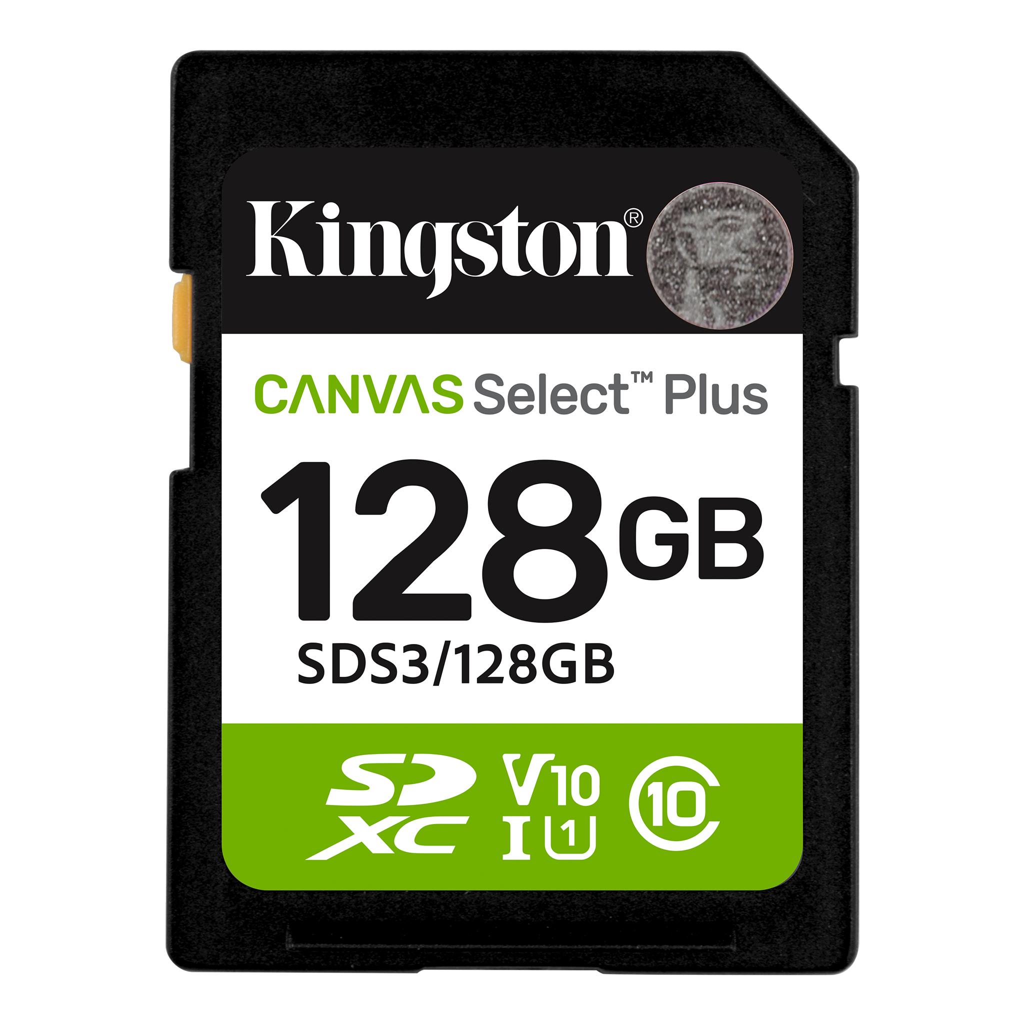 Kingston SD 64G 100MB/s чтение 512G/256G/128G карта памяти SDXC Canvas Select Plus класс 10 UHS-I U1 V10 U3 V30 карта памяти SDS2/64 ГБ/128 ГБ/256 ГБ/512 ГБ 128GB