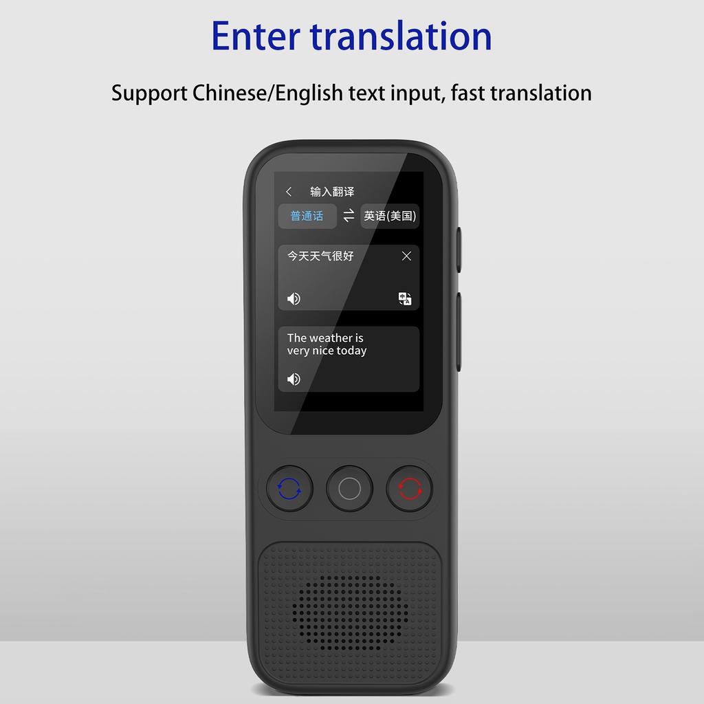 Language AI Translator Device with 138 Languages Voice Translating 17 Offline Translation Simultaneous Interpretation