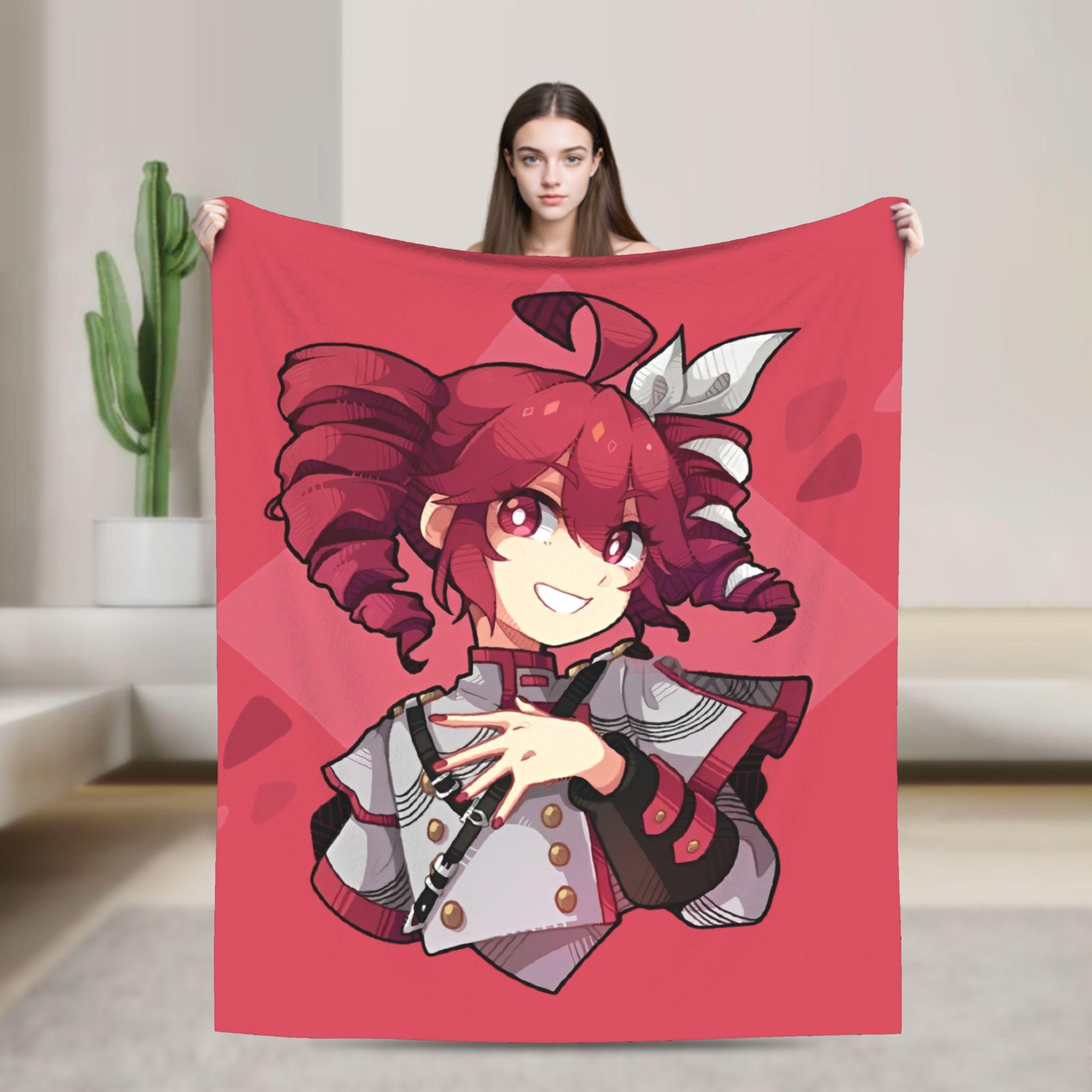 

Cute Kasane Teto Flannel Blankets Cute Manga Novelty Throw Blankets for Home 200x150cm Rug Piece 200x150cm 80x60in