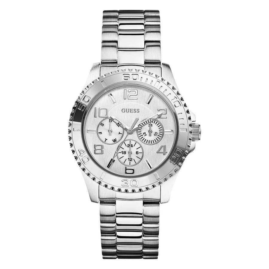 

Multifunction Elegant Lady s Watch Fashion Classic Design Silver Round Dial Stainless Steel Quartz Watch for Party Wear Excellent Gift W0231L1
