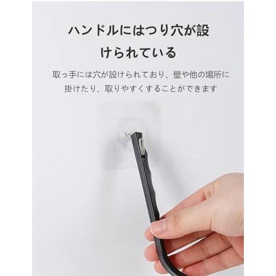 LUYING Wire Brush Metal Stainless Steel Cleaning Kitchen Grease Stain Removal Gas Stove Set 3 (Black)