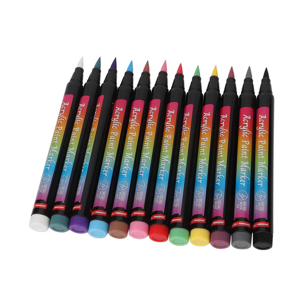 12 SZT. Pisaki do lakieru do paznokci Różne kolory DIY Pisak do zdobienia paznokci Graffiti Dotting do narzędzi do manicure