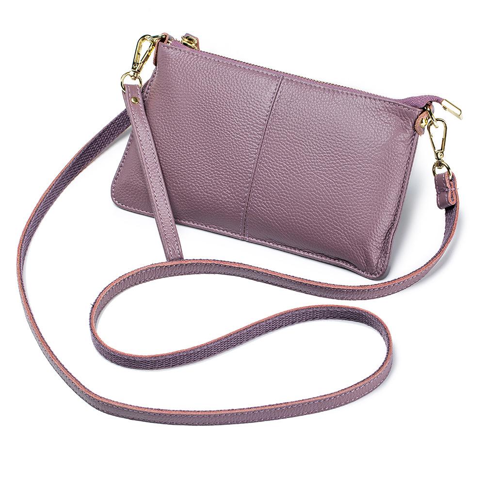 Women's Genuine Leather Crossbody & Clutch Bag: Soft Cowhide, Versatile Handbag