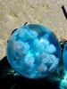 Creative  Sky,  Clouds, And Flying Bird Transparent Spherical Pendant Necklace And Earrings