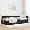 L Shaped Bed Frame with Headboard Black 90 Cm X 200 Cm Velvet