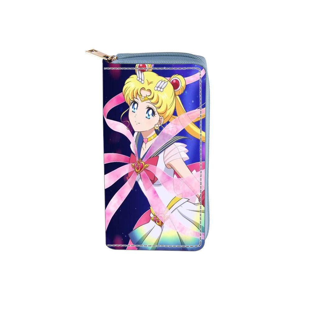Cartoon Long Zipper Wallet Wallet Clutch Sailor Moon