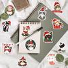 50 Cartoon Christmas Cat Doodle Stickers Party Decoration Guitar Notebook Suitcase DIY Waterproof