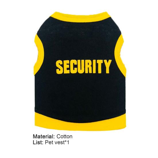 Dog Vest Letter Printed Breathable Cotton Fashion Puppy Vest for Daily Wear