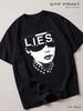 Black T-shirt LIES Records (L.I.E.S. Records), Rock Back In