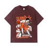 275 GSM Washed T-shirts 100% Cotton Slam Dunk V3 Kaeda Print Unisex Heavy Cotton T Shirt