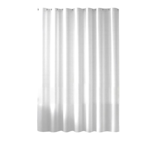 Modern Plastic Shower Liner Solid Color PEVA Shower Curtain 180x180cm