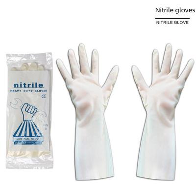 70 g durchstich-, verschleiß-, öl- und reißfeste Nitrilhandschuhe mit nicht klebendem Latex