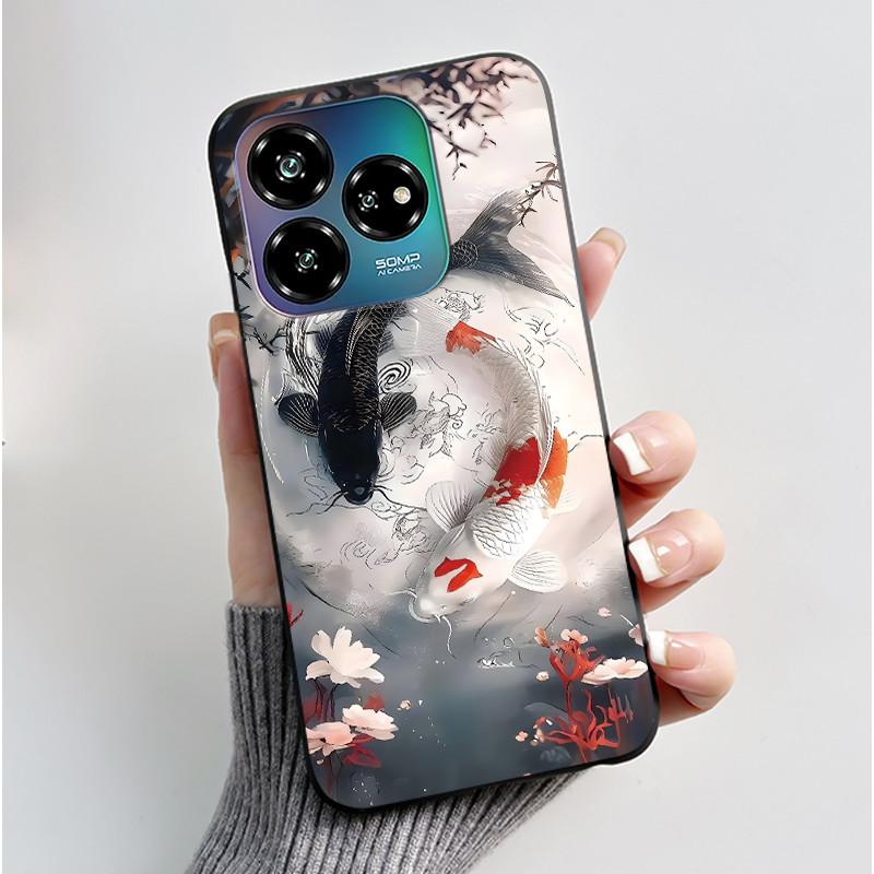 For ZTE Axon 60 Lite / Blade V60 Vita / Nubia V60 Design Case Cute Love Heart Rabbit Casing Black Soft Silicone Protective Cover