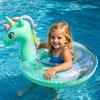 Bouée gonflable Cheval de dessin animé avec poignée siège Anneau de natation gonflable épais en PVC pour enfants Bouée flottante d'été pour piscine Anneau tubulaire Jouet