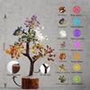 Crystals and Gemstones, Seven Chakra Crystal Tree Showpiece for Good Luck Home Decor Item Bonsai Money Tree Plant Gift Item Figurine Standard
