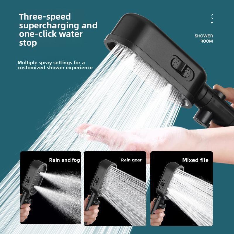 Modern Minimalist Handheld Shower Head With Filter For Home Spa And Water Pressure Boost