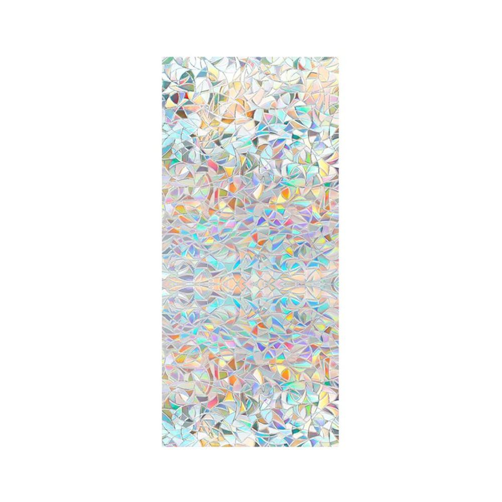 1 Rolle 30/40/50/60cm Fensterfolie Milchglas Sichtschutzaufkleber Duschfenster Regenbogen Dekoration