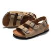 2026 Spring/Summer Kids' Cork Sandals: One-Strap Flip-Flops, Trendy Korean-Style, Double-Ring Design