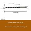 High-Speed Steel Extended Straight Shank Three-Flute End Mill, 2.5-10mm, White Steel