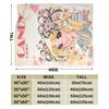 Candy Candy Cartoon Anime Blanket Flannel  Super Warm Throw Blanket for Outdoor Travel Bedspread