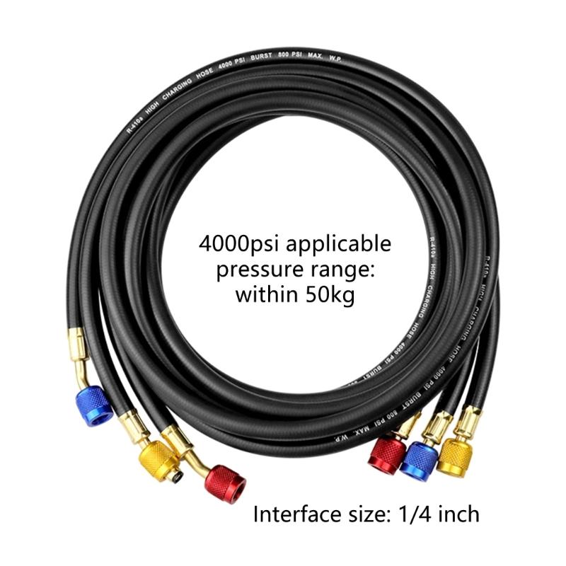 Multifunktions-Kältemittelschlauch Klimaanlagen-Kältemittel-Füllschläuche Geeignet für verschiedene Kühlgeräte