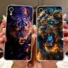 Klar Für iPhone XR Hülle Abdeckung Luxus Mode Blumen Süße Katze Lustig Cool Bemalt Weiche Handyhülle A2105 A1984 A2107 A2108 A2106