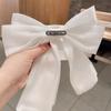 Korean Women's Bow Tie Ribbon White Crystal College Style Shirt Accessories Collar Flowers Pins Gift for Women Handmade Jewelry
