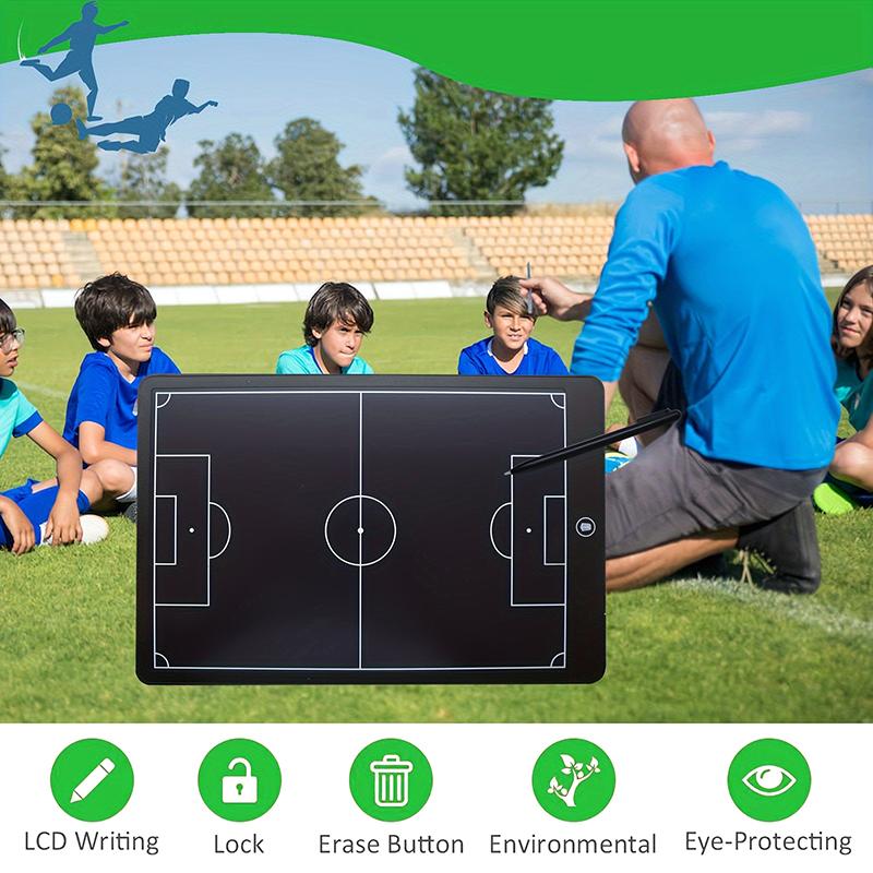 Tablette tactique d'entraînement de football et de basketball LCD 8,5/10 pouces, tableau marqueur électronique de stratégie pour entraîneur de football, entraînement sportif G